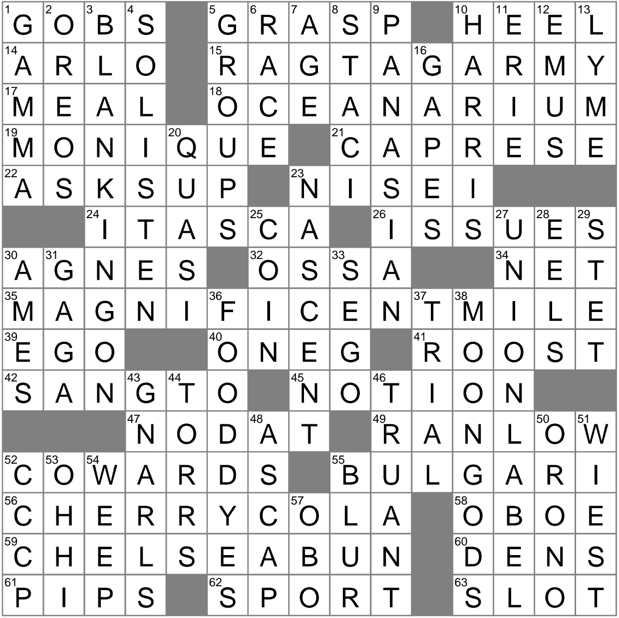 Italian Crossword Puzzle: Clue for the Name Paul