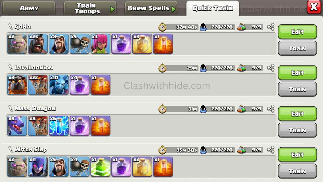 Town Hall 9 Army: Easy 3 Star Strategies in Clash of Clans